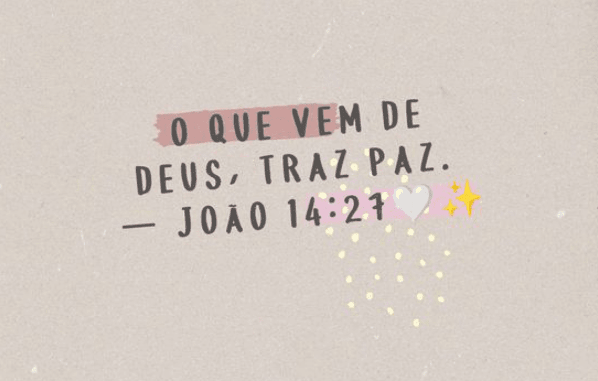 Reflexão: Como experimentar as Paz de Deus