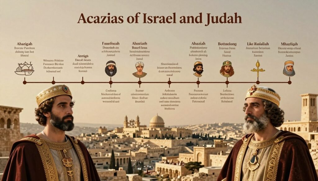 cronologia comparativa de Acazias de Israel e Judá
