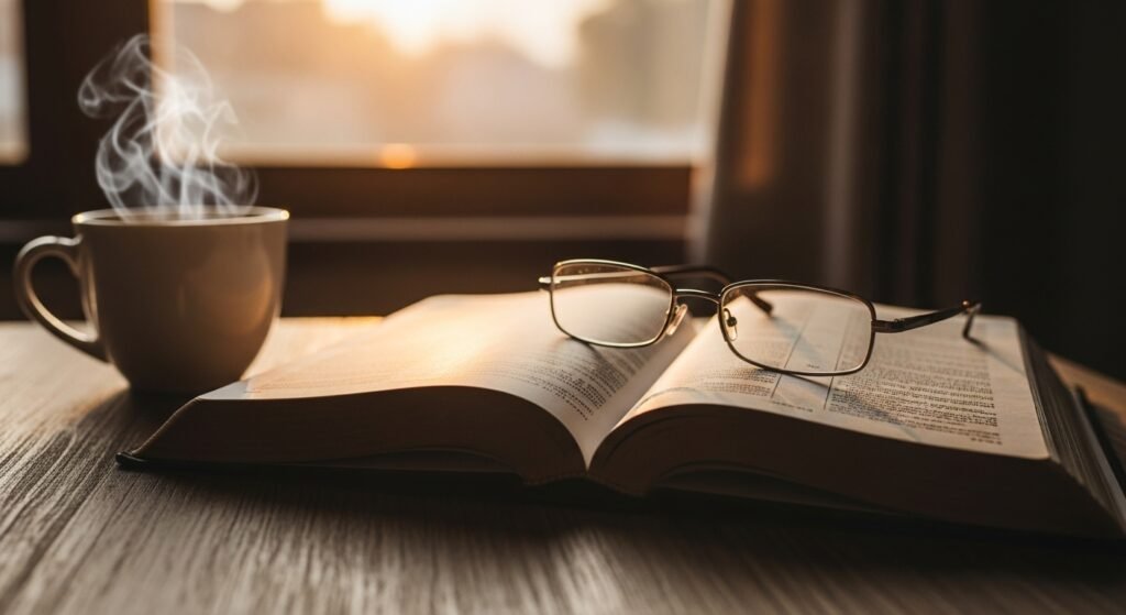 Momento de oração e entrega da ansiedade no altar de Deus.