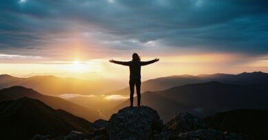 Cristão celebrando a vitória sobre a ansiedade com base na Bíblia.