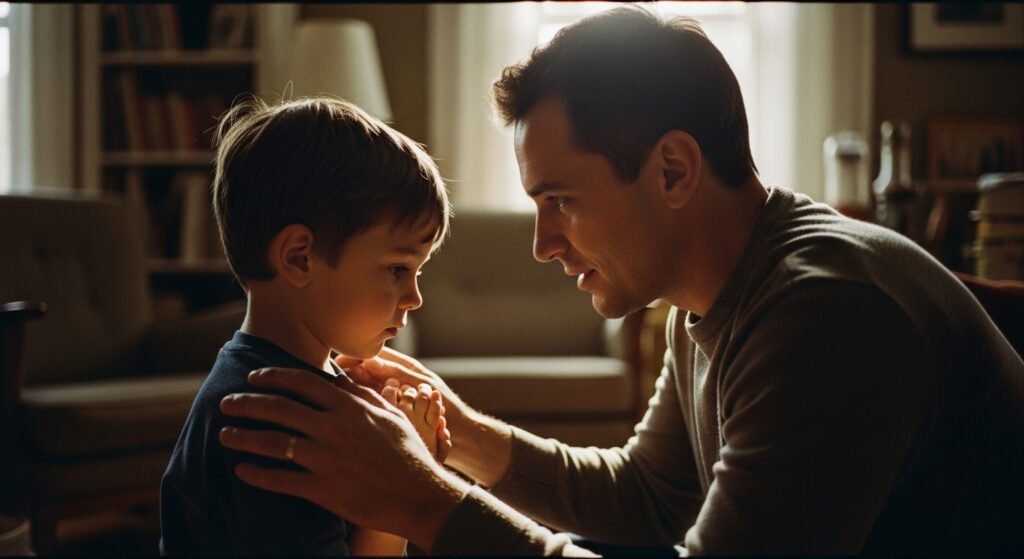 Metáfora de crescimento guiado, representando a disciplina na Educação Bíblica dos Filhos.