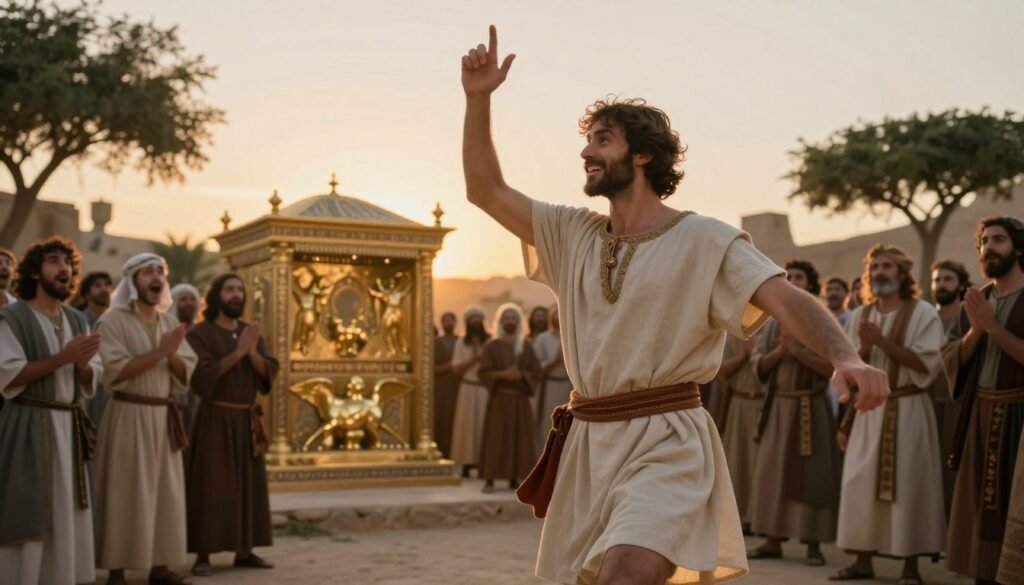 a dança de davi diante da arca da aliança