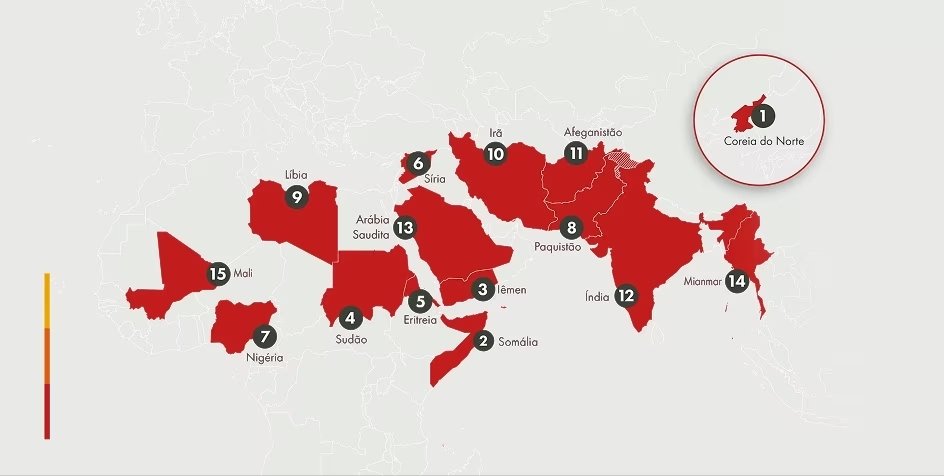 Gráfico ou imagem sobre o Crescimento da Perseguição Religiosa na LMP 2026.