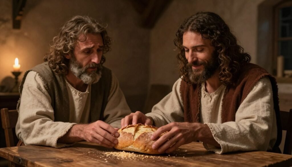 Cleopas reconheceu Jesus na partilha do pão Cleopas reconheceu Jesus na partilha do pão