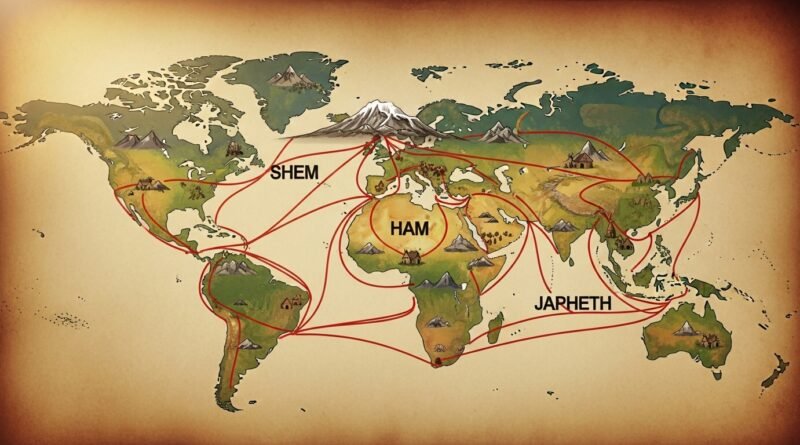 Estudo de Gênesis 10 - A Tábua das Nações e a dispersão dos filhos de Noé.