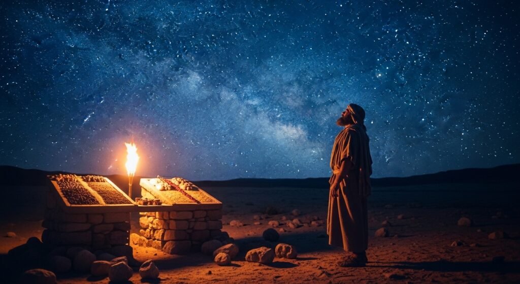 Estudo de Gênesis 15 - Deus promete a Abrão uma descendência numerosa como as estrelas.