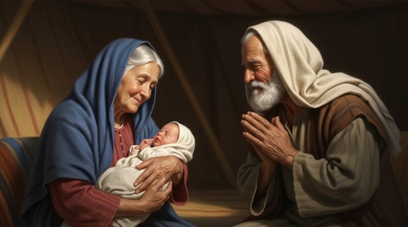 Estudo de Gênesis 21 - O nascimento de Isaque e a alegria de Abraão e Sara.