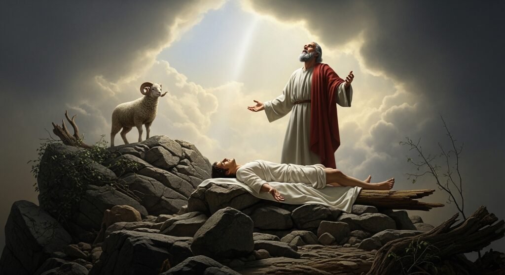 Estudo de Gênesis 22 - Abraão no Monte Moriá e o cordeiro providenciado por Deus.