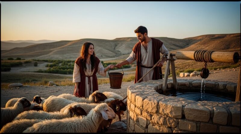 Estudo de Gênesis 29 - Jacob encontra-se com Raquel junto ao poço em Harã