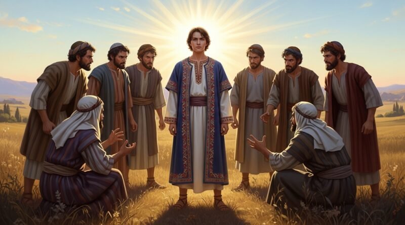 Estudo de Gênesis 37 - José e sua túnica colorida diante de seus irmãos.