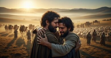 Estudo de Gênesis 33 - O encontro e o abraço de reconciliação entre Jacob e Esaú.