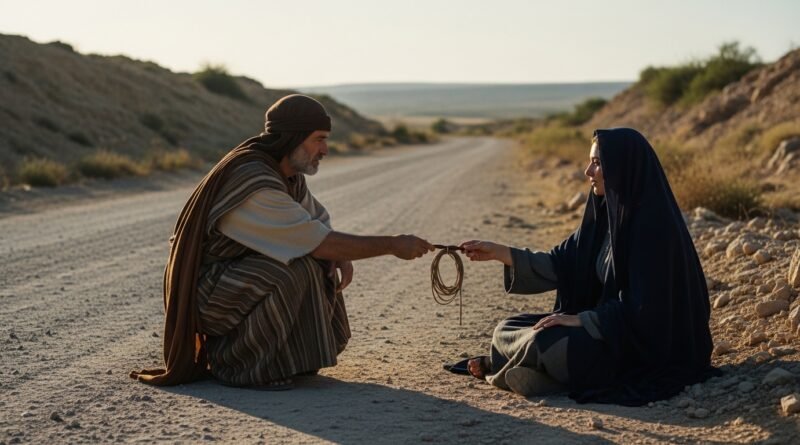 Estudo de Gênesis 38 - O encontro de Judá e Tamar e a entrega dos penhores.