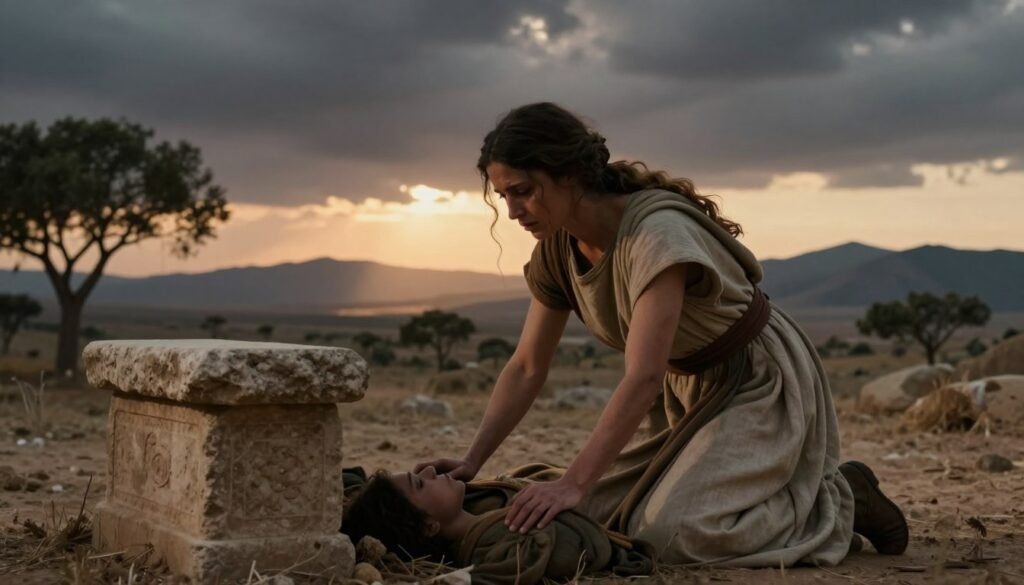 história de Rispa na bíblia