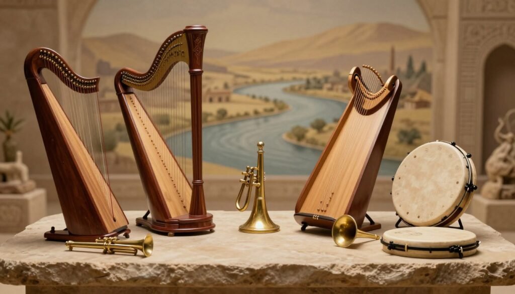 instrumentos musicais na bíblia