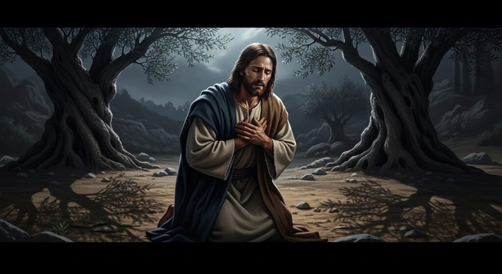 jesus teve ansiedade: 