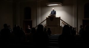 transtorno de personalidade narcisista na liderança - imagem representativa de líder centralizado e distante do povo