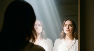 autoestima à luz da fé - imagem representativa de pessoa descobrindo sua verdadeira identidade em Deus