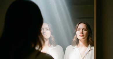 autoestima à luz da fé - imagem representativa de pessoa descobrindo sua verdadeira identidade em Deus