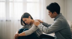 como ajudar alguém com depressão - imagem representativa de acolhimento e cuidado