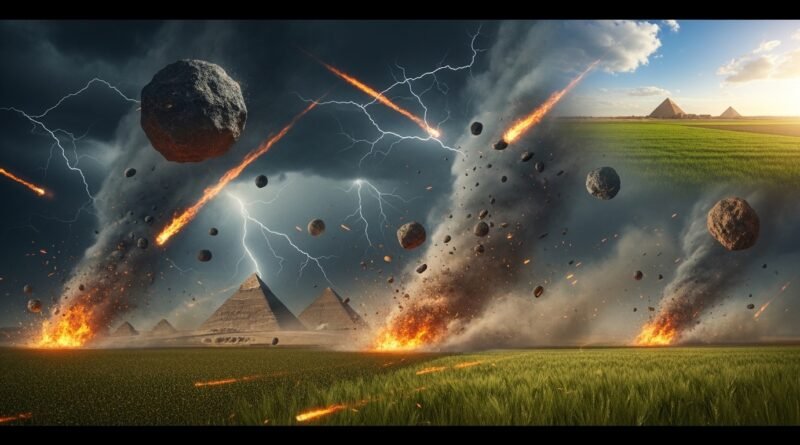 Estudo de Êxodo 9 - A praga da saraiva e fogo sobre a terra do Egito.