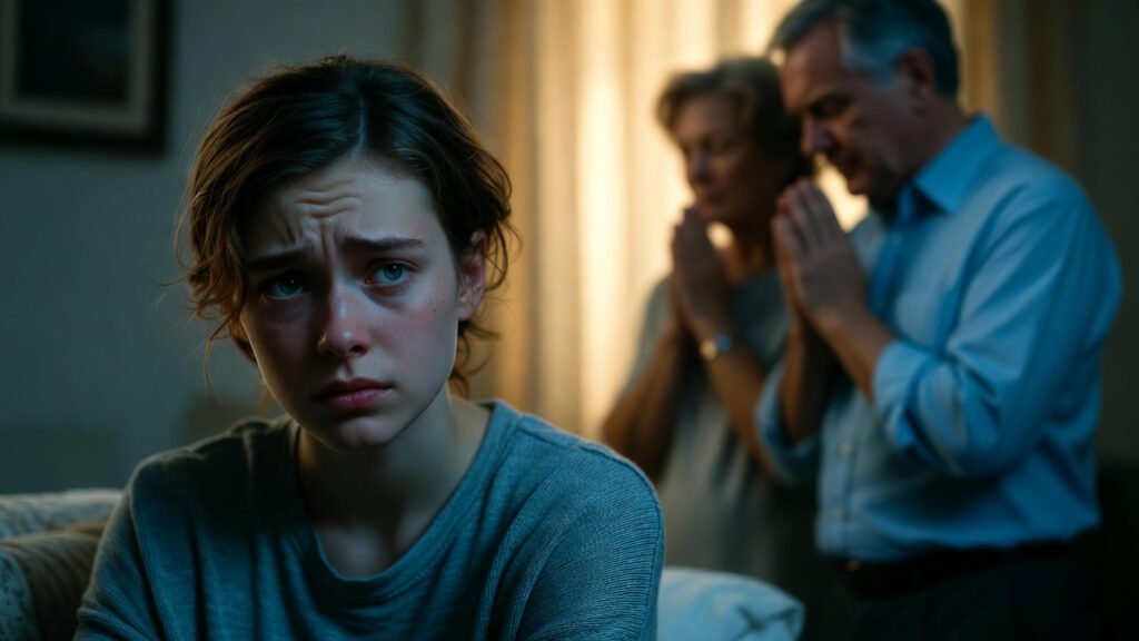 filhos rebeldes - imagem representativa de adolescente em conflito com pais que esperam e oram