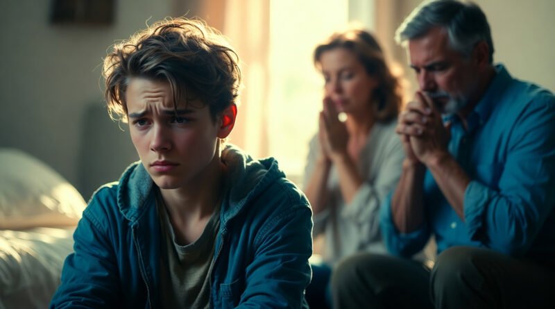 filhos rebeldes - imagem representativa de adolescente em conflito com pais que esperam e oram