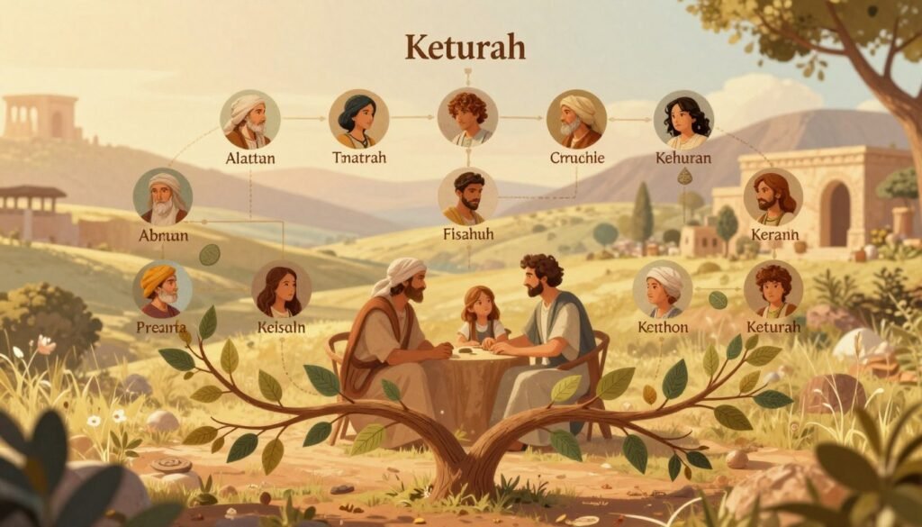 genealogia de quetura na bíblia