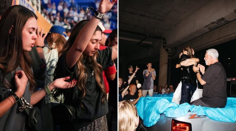 Centenas de estudantes