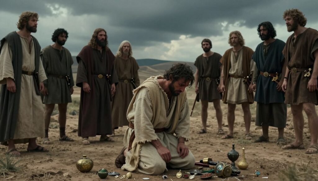 O castigo de Acã e as consequências do pecado O castigo de Acã e as consequências do pecado