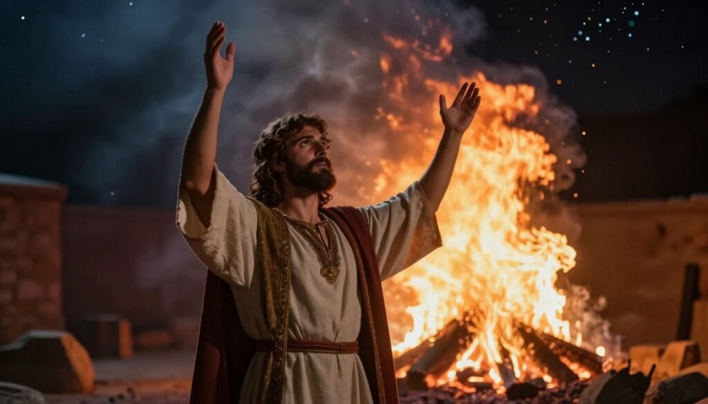fé em Deus e fornalha ardente