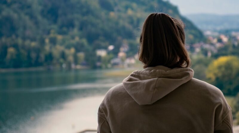 person on the mountain