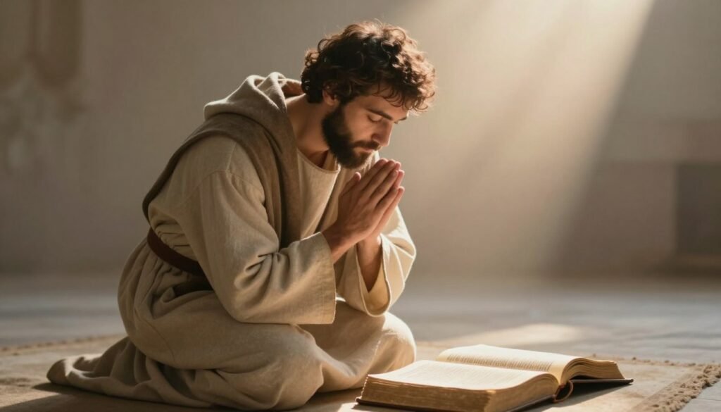 Epafras em momento de intercessão e oração Epafras em momento de intercessão e oração